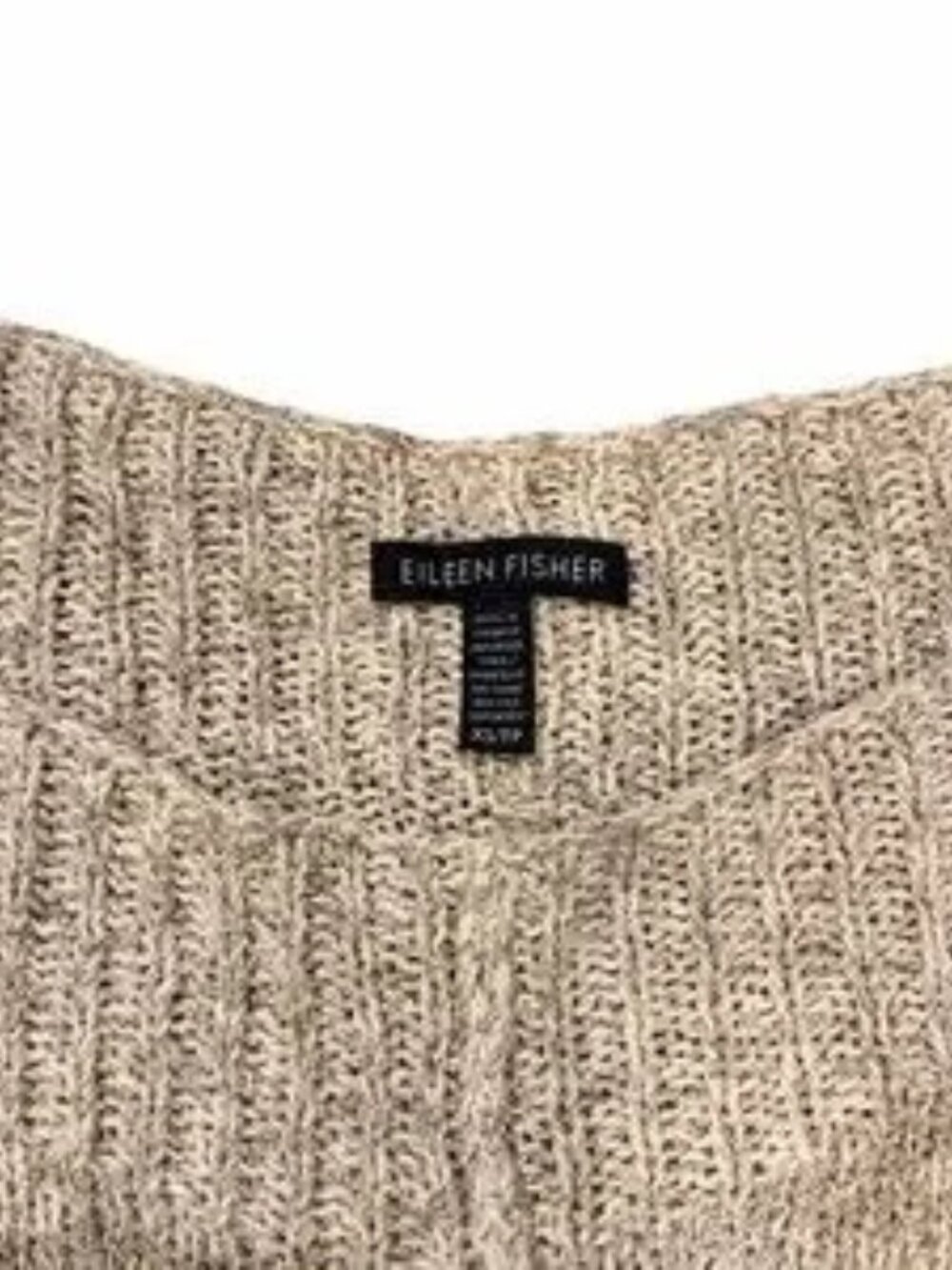 Light Brown Wide Neck Sweater - Picture 2 of 3